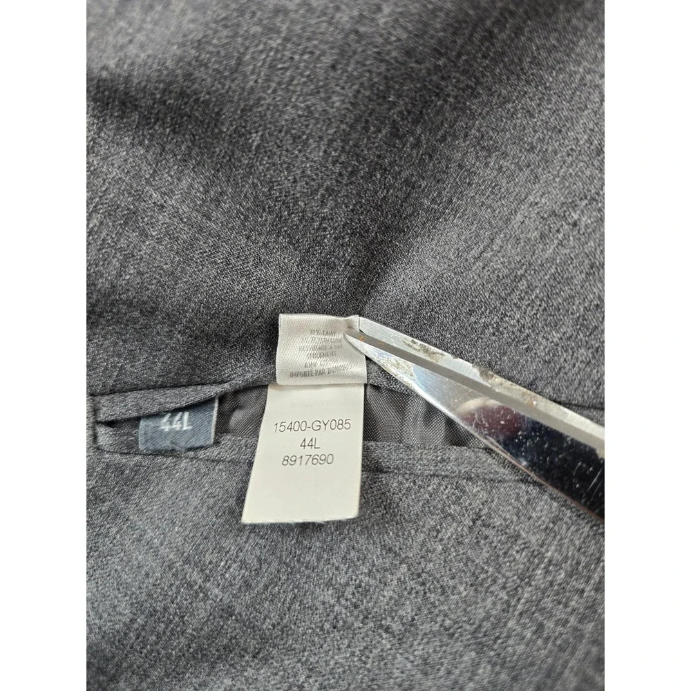 Bonobos Jetsetter Slim Fit Suit Mens 44L 2 Piece Pants 36x33 Grey Wool Stretch